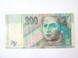 Rară! Slovacia 200 Korun 1999,bancnota din imagini seria:33 28 33 44 la cel mai mic preț