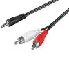 Cablu Audio Jack 3.5mm la 2 RCA 1.5 metri