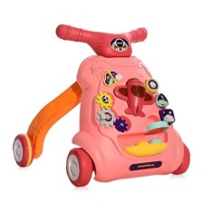 Antemergator Multifunctional Lorelli cu Centru de Activitati Space Pink foto
