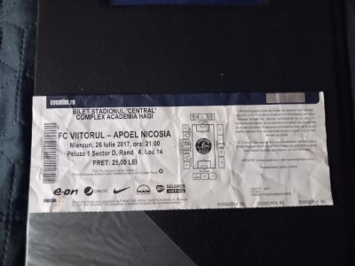 Bilet Viitorul Constanta - Apoel Nicosia foto