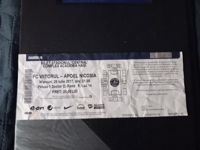 Bilet Viitorul Constanta - Apoel Nicosia