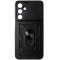 Husa tip capac spate TPU negru, inel si protectie camera, pentru Samsung Galaxy A16 4G, 5G