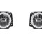 Set faruri tuning VW GOLF II (19E/1G), 83-1992, DEPO, partea stanga+dreapta, H4; manual; negru, transparent; cu rama;