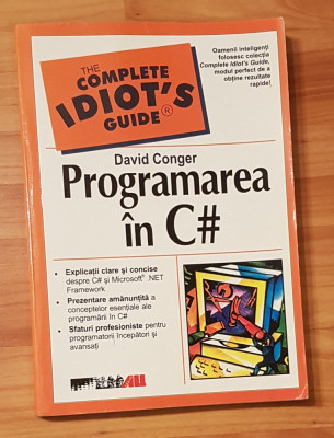 Programarea in C# de David Conger foto
