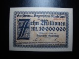 GERMANIA BAYERN 10.000.000 MARK 1923 UNC