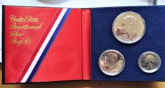 SUA - Statele Unite - 1976 - Set Monetarie emis cu ocazia aniversarii a 200 de ani a natiunii - Proof - Argint (396)