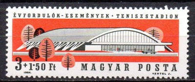 UNGARIA 1964, Sport, Arhitectura, serie neuzata, MNH foto