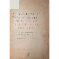 ASEZAMANTELE BRANCOVENESTI 100 DE ANI DE LA INFIINTARE 1838-1938