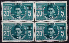 1940 Codreanu P.A. LP 142 II , bloc de 4 , nestampilat MNH foto