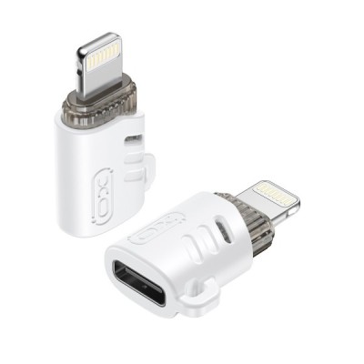 Adaptor Date si Incarcare USB-C - Lightning XO Design NB256E, Alb foto