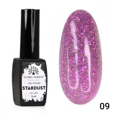 Oja semipermanenta Stardust, reflectorizant, Global Fashion 8ml, 09