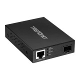 Cumpara ieftin Mediaconvertor POE Gigabit - SFP fibra optica - TRENDnet TFC-PGSFP