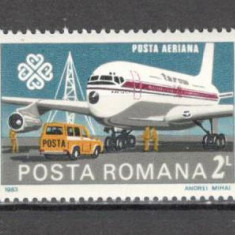 Romania.1983 Posta aeriana-Anul mondial al comunicatiilor ZR.713