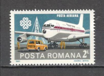Romania.1983 Posta aeriana-Anul mondial al comunicatiilor ZR.713 foto