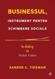 Businessul, instrument pentru schimbare socială - Paperback brosat - Dalai Lama, Sander G. Tideman - Curtea Veche