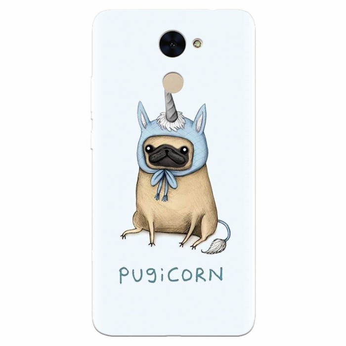 Husa silicon pentru Huawei Enjoy 7 Plus, Pugicorn