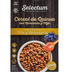 Cereale de Quinoa cu Amarant si Mei cu Aroma de Miere si Afine 300 grame Perfect Foods