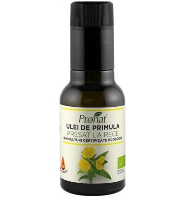 Ulei de Primula Luminita de Seara Presat la Rece Bio 100ml Pronat foto