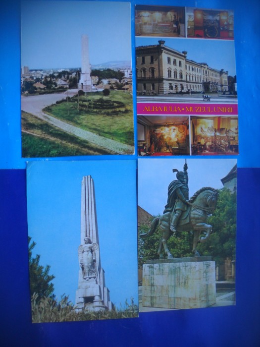 HOPCT LOT 2803 ALBA IULIA-JUD ALBA -4 CARTI POSTALE-NECIRCULATE