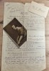 Lot carte de vizita / Act dotal / Foaie de Dota familia preotului Martinescu Campina / Redeventa Academia Romana 200 galbeni