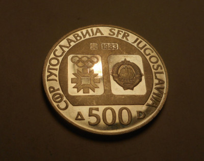 Iugoslavia 500 Dinara 1983 UNC foto