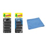 Mix 2 odorizante auto Wunder- Baum Vent Black Ice -New Car si Laveta Microfibra 30x40cm