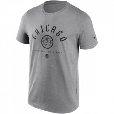 Chicago Blackhawks tricou de bărbați College Stamp grey - XS