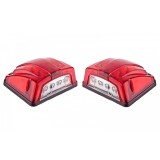 Cumpara ieftin Set Lampi LED, Numar Universale, Alb Rosu Pentru Gabarit , 12v-24v
