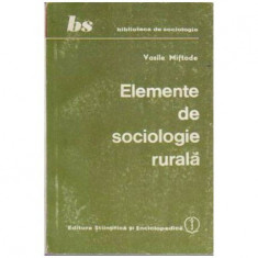 Vasile Miftode - Elemente de sociologie rurala - 108124 foto