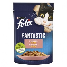 FELIX Fantastic plicule? cu somon in gelatina 85 g foto