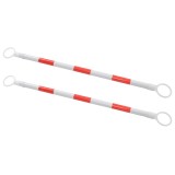 Cumpara ieftin Baliză rutieră retractabilă, 2 buc., 116-197 cm, plastic