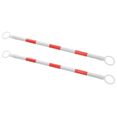 vidaXL Baliză rutieră retractabilă, 2 buc., 116-197 cm, plastic 142830 foto