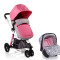 Carucior Copii 3 in 1 Cangaroo Sarah Grey and Pink