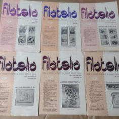FILATELIA - REVISTA FILATELISTILOR DIN R.S.R., Anul 1986,Nr.4,6,7,9,10,11.