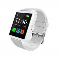 Ceas Smartwatch U8 cu Functie Apelare prin Bluetooth, Pedometru, Notificari, Monitorizare somn - Alb foto