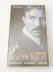 Caseta video VHS originala film tradus Ro - Incredere Inselata foto