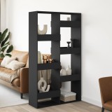 VidaXL Separator de cameră, negru, 100x33x175 cm, lemn prelucrat
