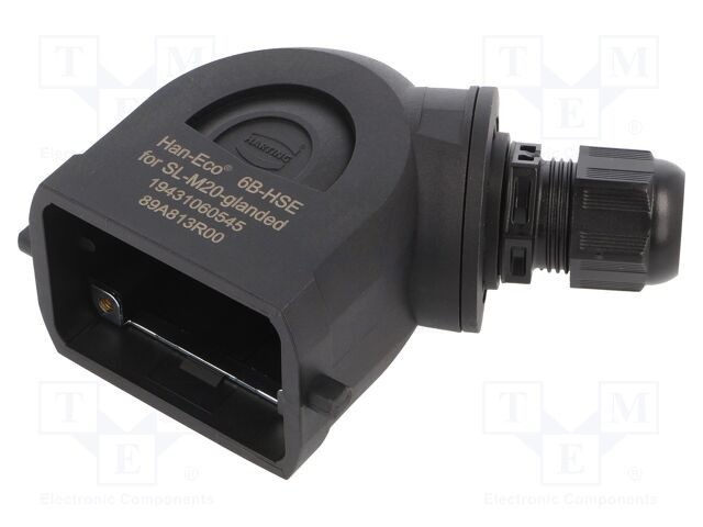 Carcasă HARTING HDC 6B pentru conectori Han-Eco&reg; B, IP66, montare pe cablu M20