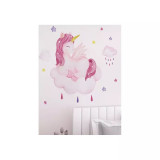 Sticker Perete Autocolant Unicorn Roz 30x60cm