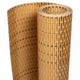 Cumpara ieftin Paravane pentru balcon 5 buc. maro deschis 255x19 cm poliratan