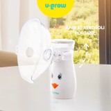 Aparat Aerosoli U-Grow Portabil cu Ultrasunete, Silențios, 2 Măști (Adulti/Copii), Mustiuc, Tehnologie Microporoasă