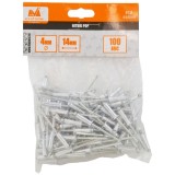 Evotools 648008 - Nituri pop cu cap bombat 4x14 mm 100 bucati