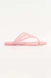 Karl Lagerfeld șlapi JELLY THONG femei, culoarea roz, cu toc plat, KL80007A