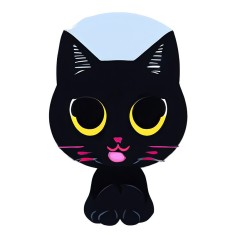Sticker decorativ, Pisica, Negru, 90 cm, 8832ST foto