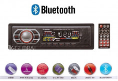Radio MP3 Player auto bluetooth 1DIN, USB, SD, AUX, putere 4x60W cu telecomanda + microfon incorporat foto