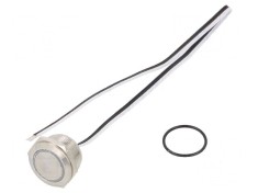 Comutator anti-vandalism Poz 2 SPST-NO 50mA 24VDC IP65 albă