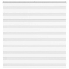 vidaXL Jaluzea tip zebra alb lățime țesătură 145,9 cm poliester