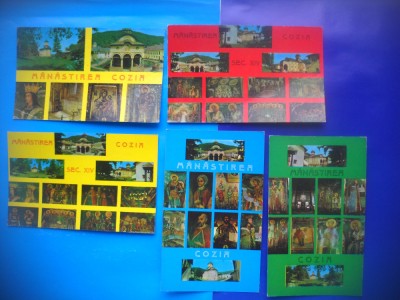 HOPCT LOT NR 330 MANASTIREA COZIA ..JUD VALCEA -5 CARTI POSTALE-RPR-NECIRCULATE foto