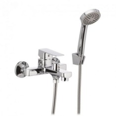 Baterie baie Mixxus Finio 009 Euro White, material silumin, monocomanda, pipa fixa