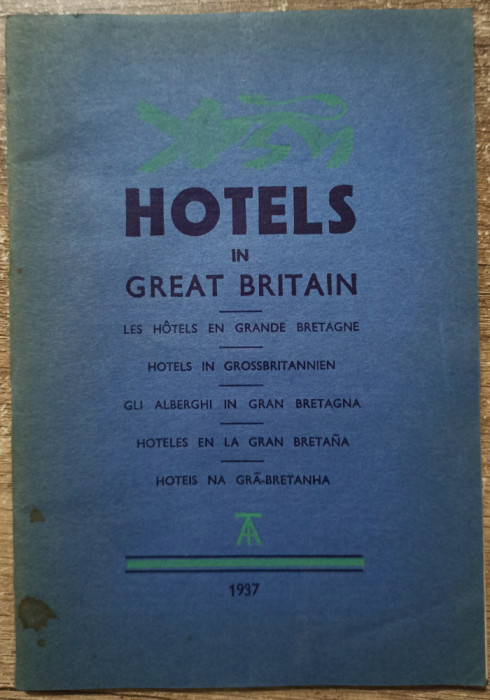 Hotels in Great Britain 1937